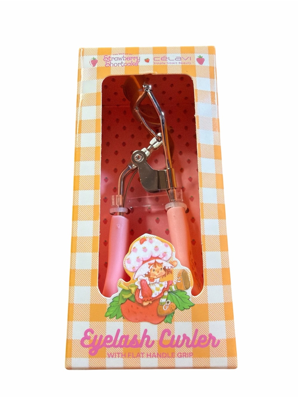 NWT Strawberry Shortcake x Celavi Eyelash Curler - Pink Silicone Grip